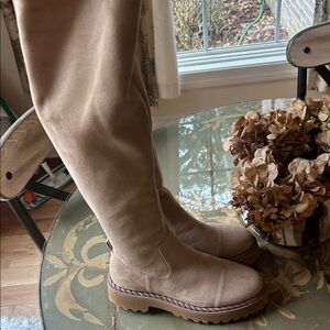 Vince Camuto Tan Over the Knee Boots